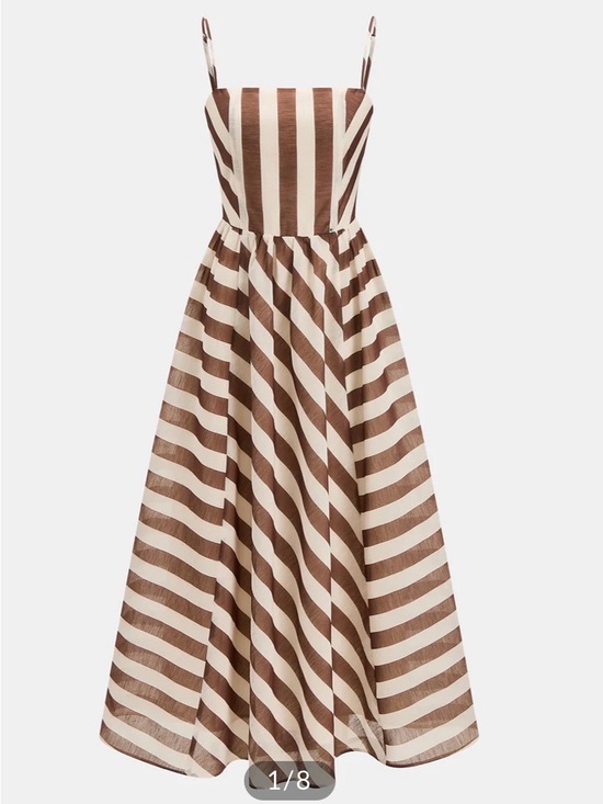 Commense Dresses & Skirts - Commense Striped Organza Cami Maxi Dress